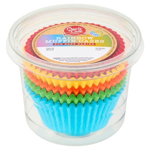 Create A Cake Rainbow Muffin Cases 100