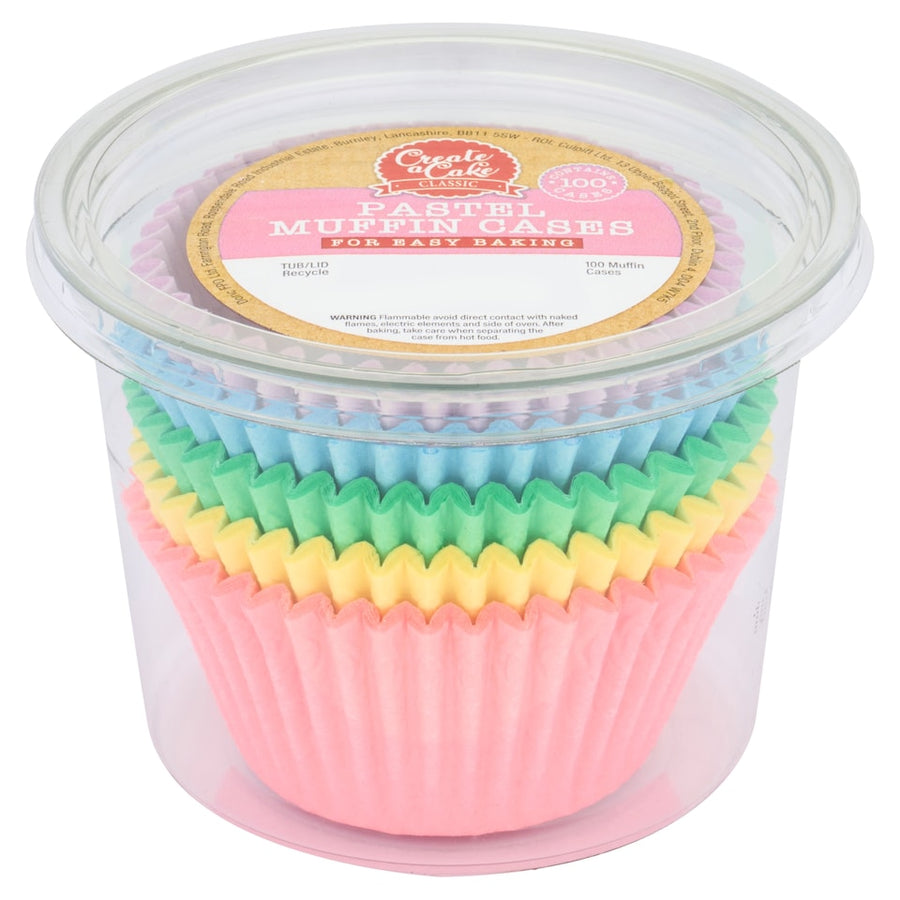 Create A Cake Pastel Muffin Cases 100