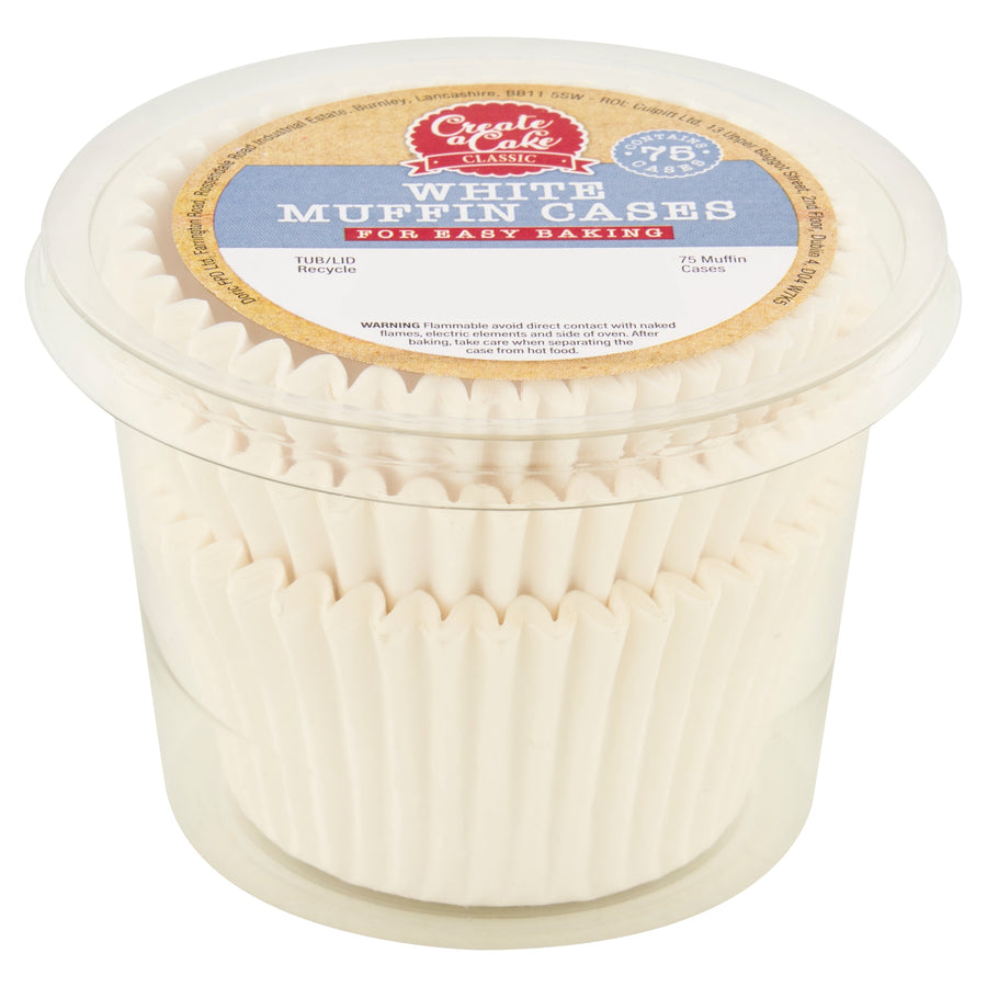 Create A Cake White Muffin Cases 75