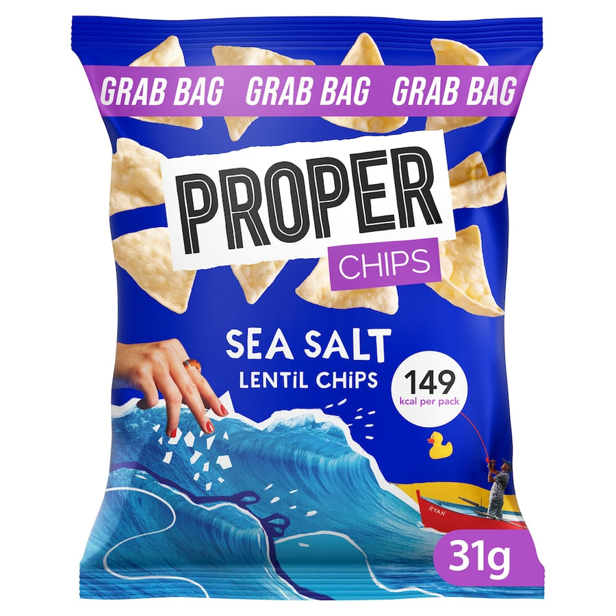 Proper Sea Salt Lentil Chips 31g