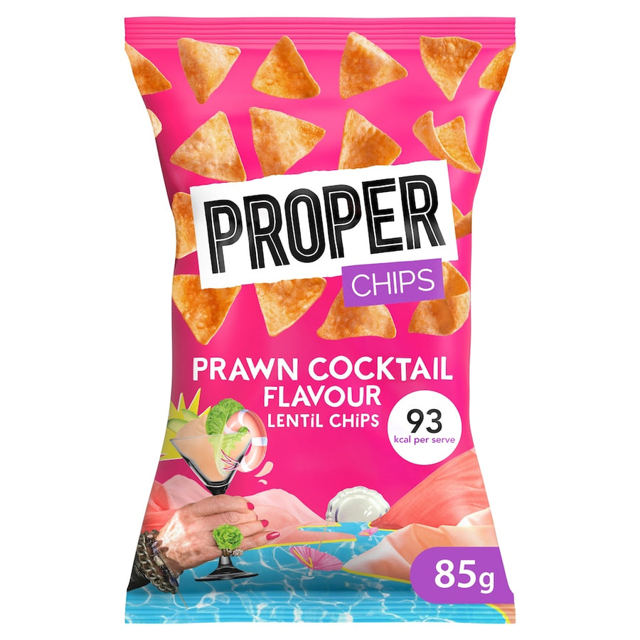 PROPERCHIPS Prawn Cocktail Lentil Chips 85g