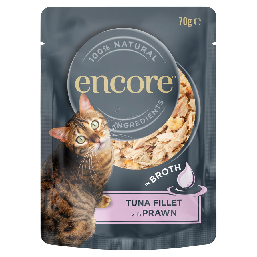 Encore In Broth Tuna Fillet With Prawn Cat Food 70g