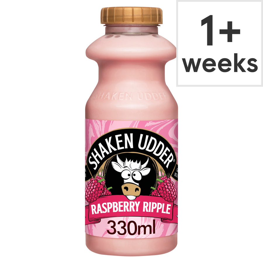 Shaken Udder Raspberry Ripple Milkshake 330ml