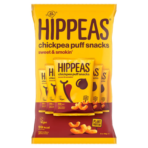 Hippeas Sweet & Smokin' Chickpea Puff Snacks 5 Pack 15g