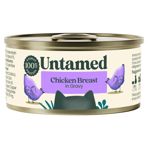 Untamed Chicken Breast in Gravy Cat Food 75G