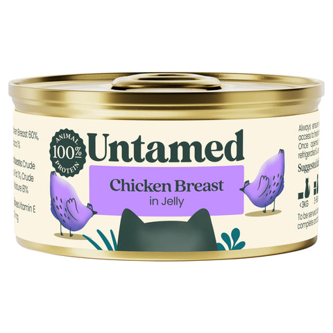 Untamed Chicken Breast in Jelly Cat Food 75G