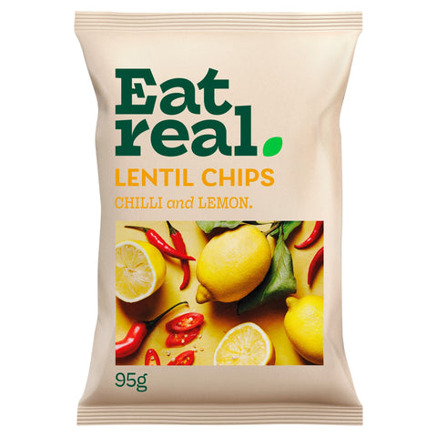 Eat Real Lentil Chips - Chilli & Lemon 95g