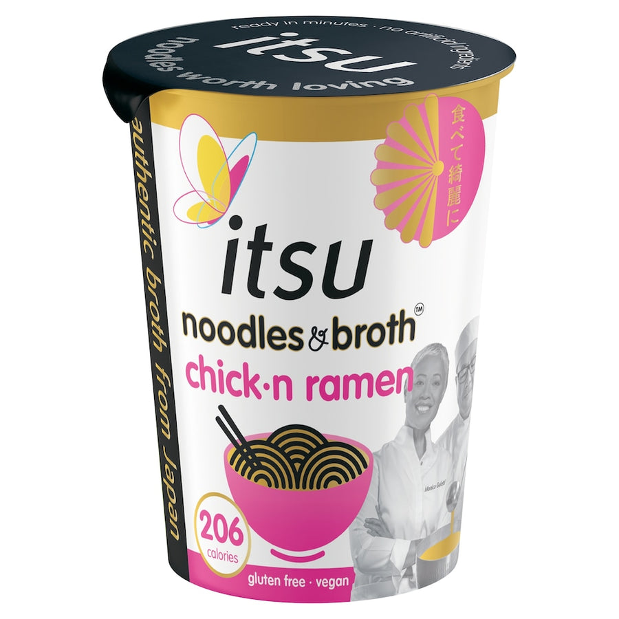 itsu chickn ramen instant noodles & broth pot 64g