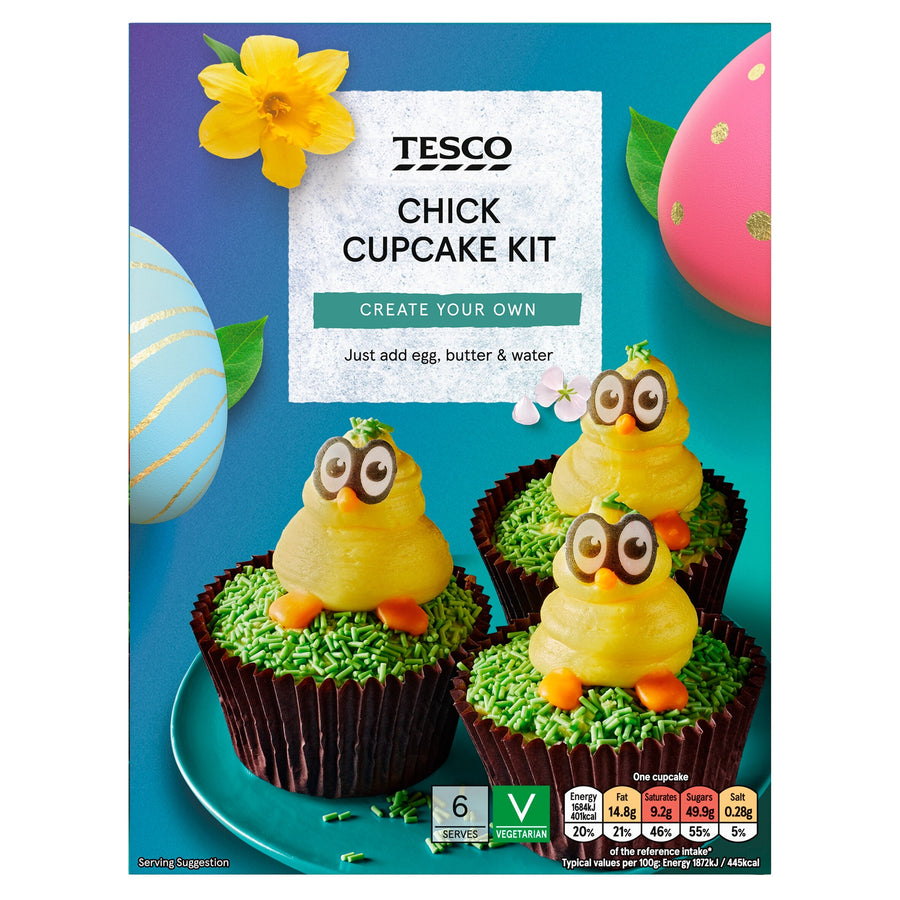 Tesco Chick Cupcake Kit 381g