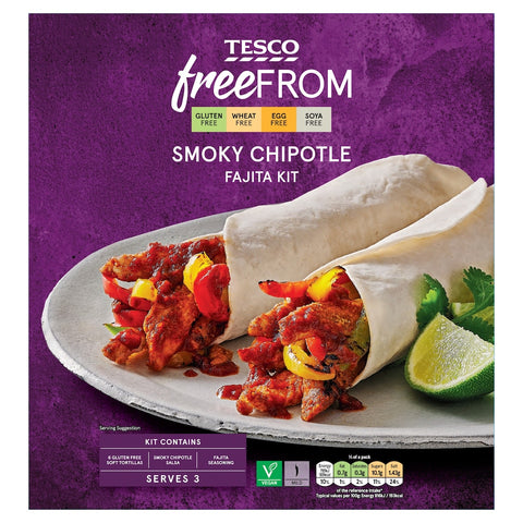 Tesco Free From Smoky Chipotle Fajita Kit 295g