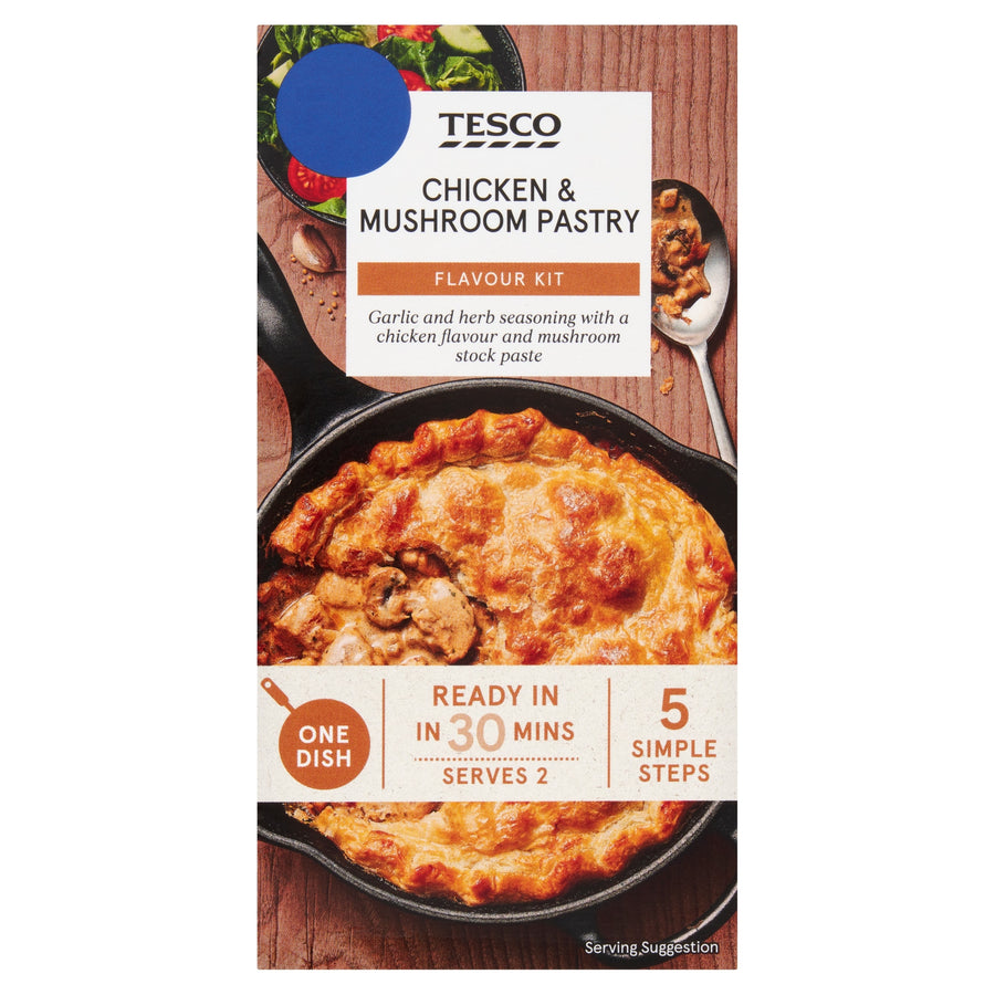 Tesco Chicken & Mushroom Pastry Flavour Kit 35g