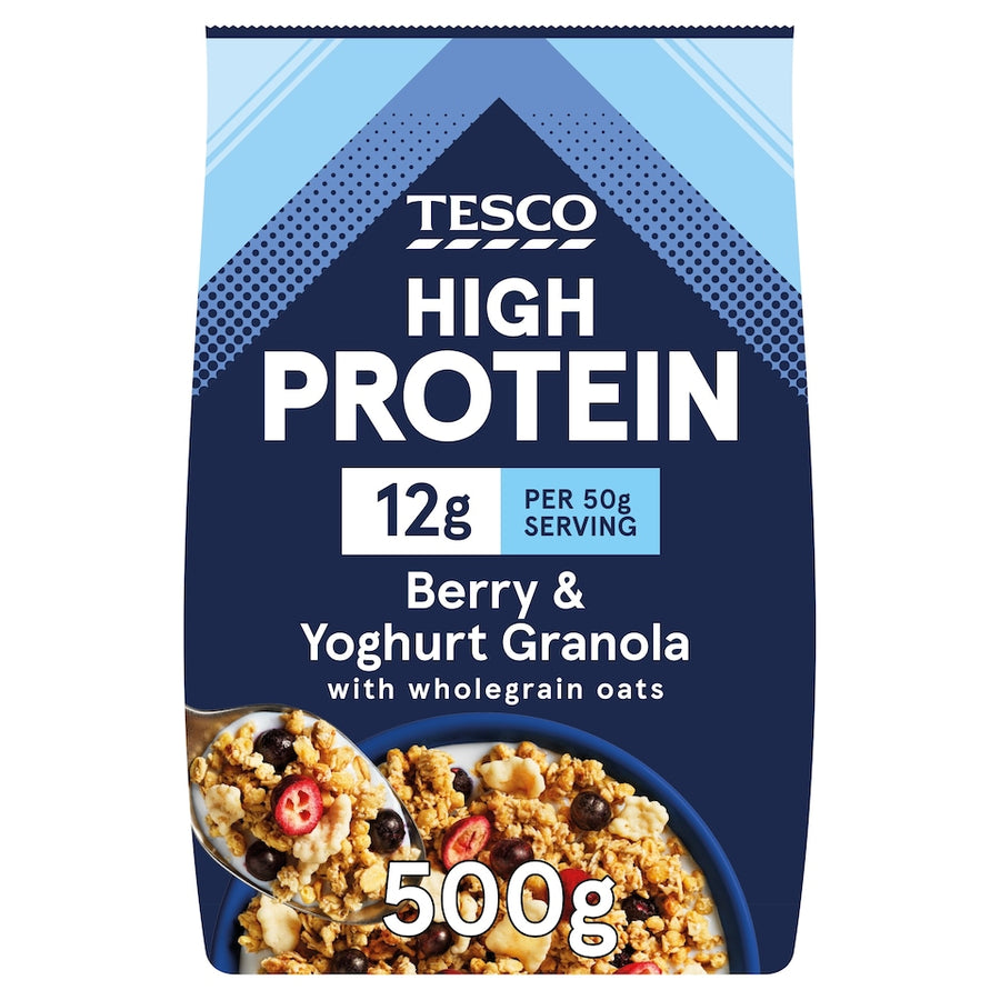 Tesco High Protein Berry & Yogurt Granola 500g