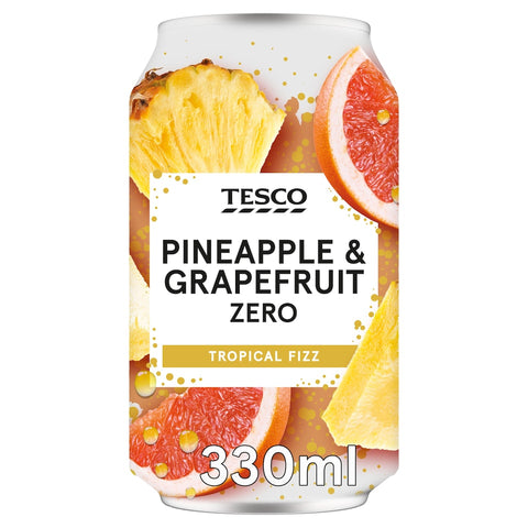 Tesco Pineapple & Grapefruit Zero 330ml