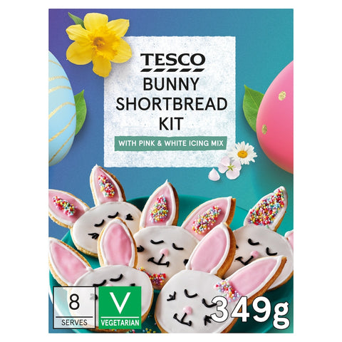 Tesco Bunny Shortbread Kit 349G