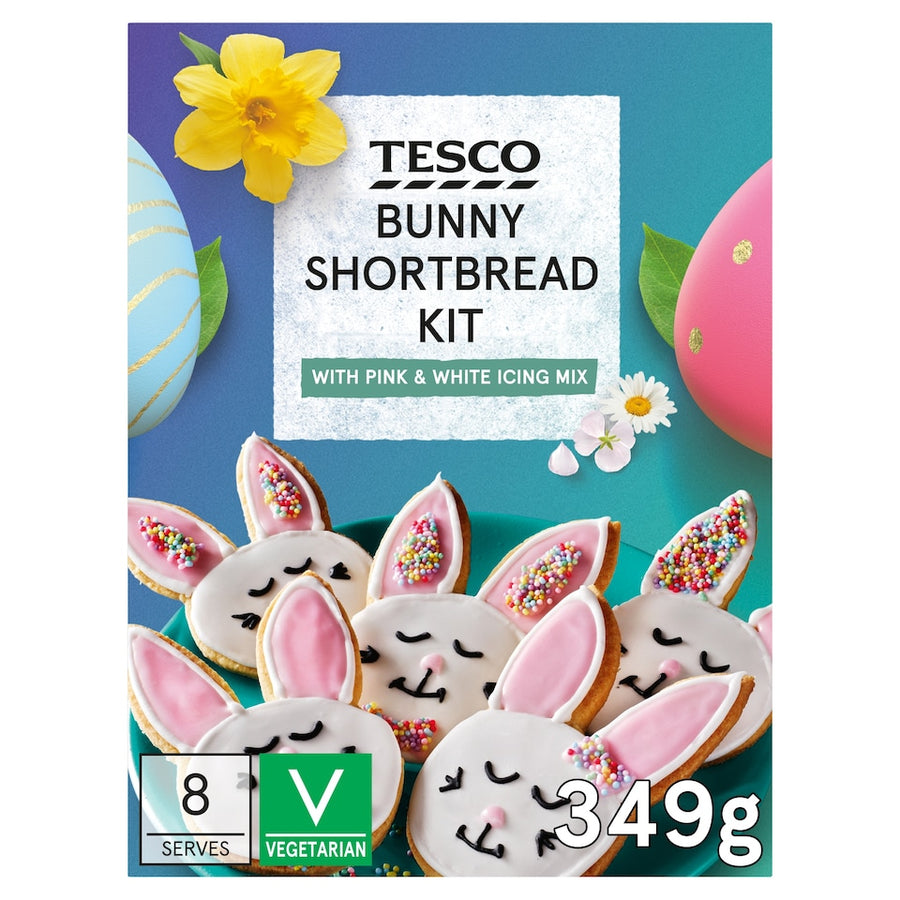 Tesco Bunny Shortbread Kit 349G