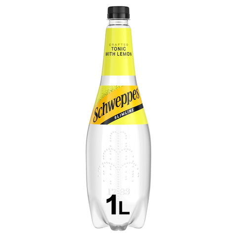 Schweppes Slimline Tonic Water With Lemon Zest 1L