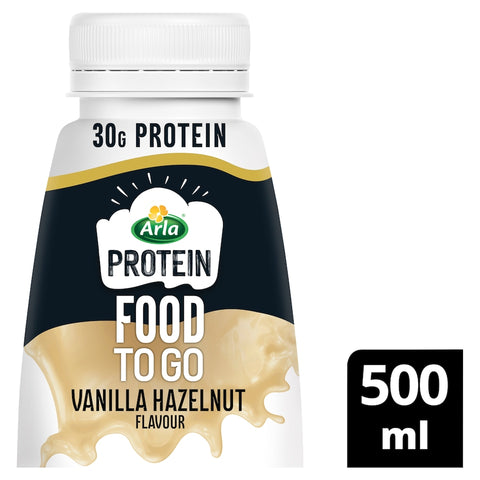 Arla Protein Food To Go Vanilla Hazelnut Flavoured Meal Replacement Shake 500ml
