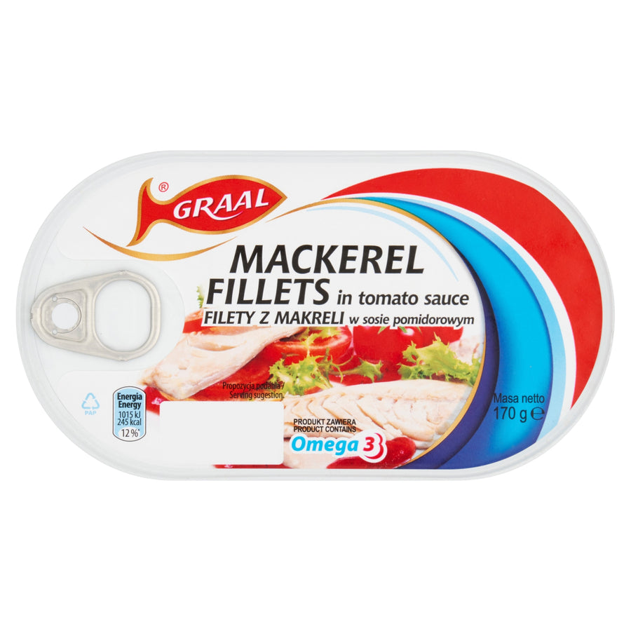 Graal Mackerel Fillets In Tomato 170G
