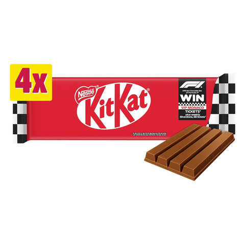 Kit Kat 4 Finger Milk Chocolate Bar Multipack 41.5g 4 Pack