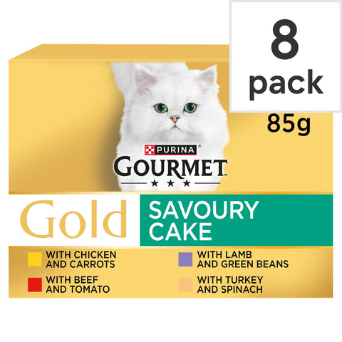 Gourmet Gold Savoury Cake Meat 8X85g