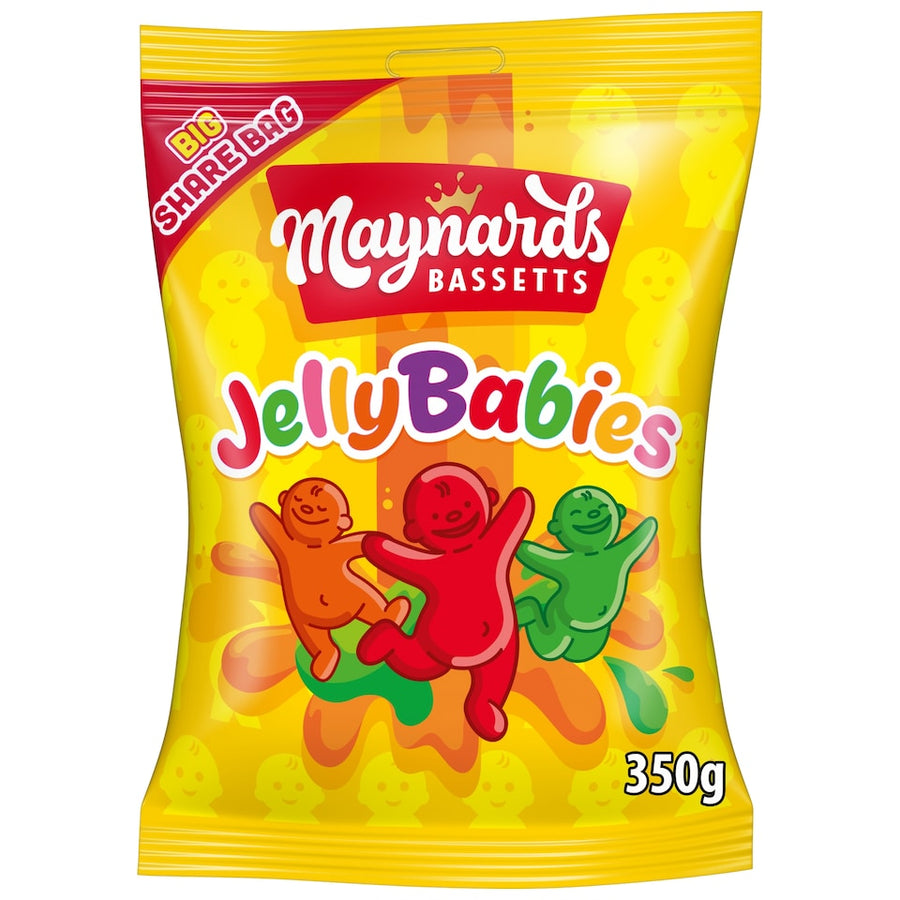 Maynards Bassetts Jelly Babies Sweets Sharing Bag 350G