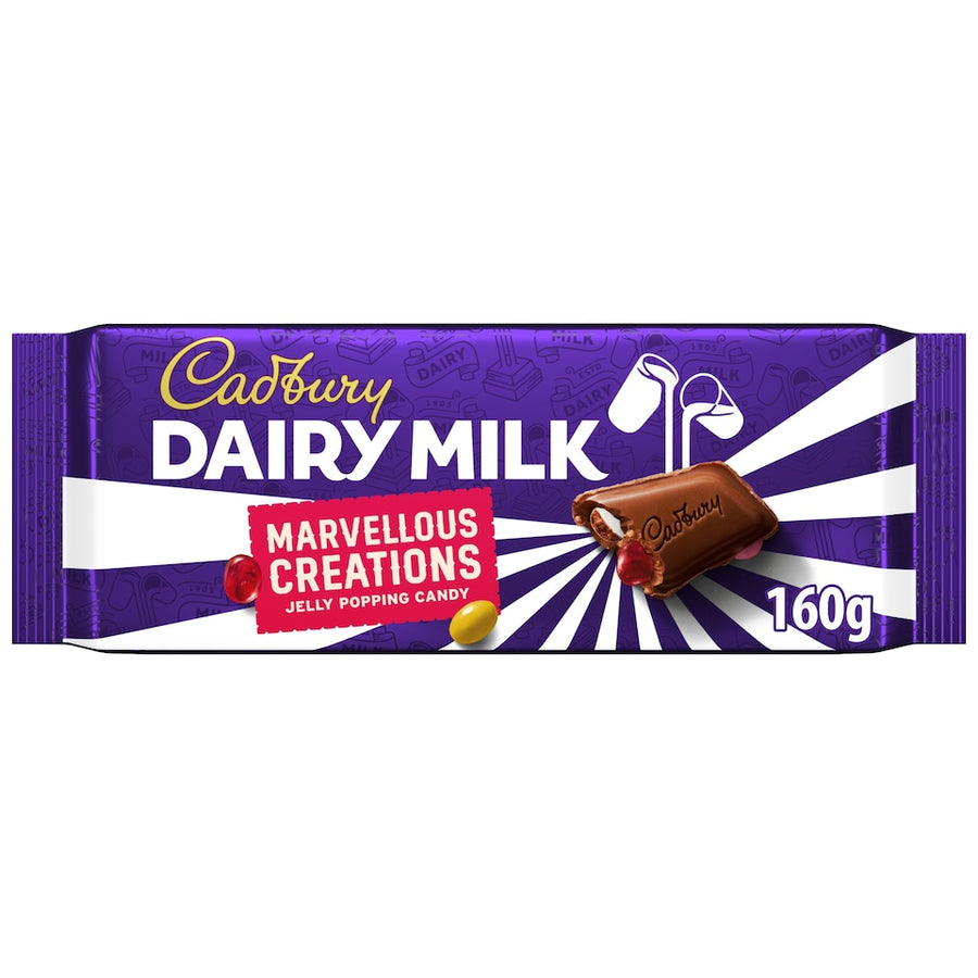 Cadbury Marvellous Creations Jelly Pop Candy Chocolate Bar 160g