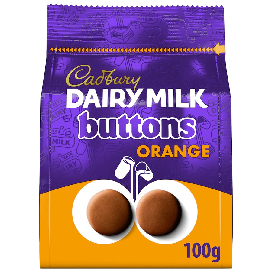 Cadbury Dairy Milk Chocolate Orange Buttons 100G