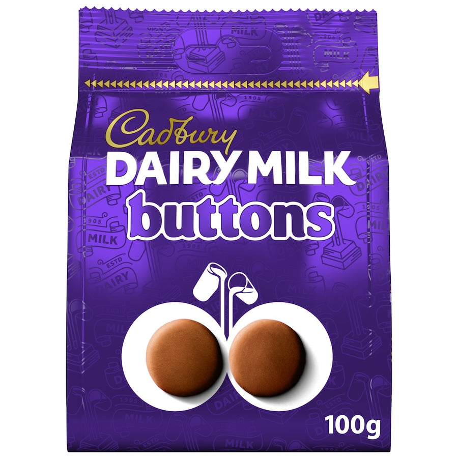 Cadbury Dairy Milk Chocolate Buttons Bag 100G