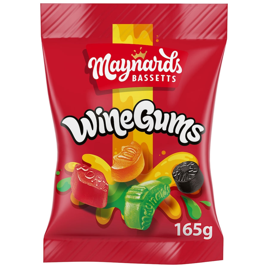 Maynards Bassetts Wine Gums Sweets Bag 165g