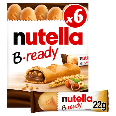 NUTELLA B-ready Bars Multipack 6 X 22g (132g)