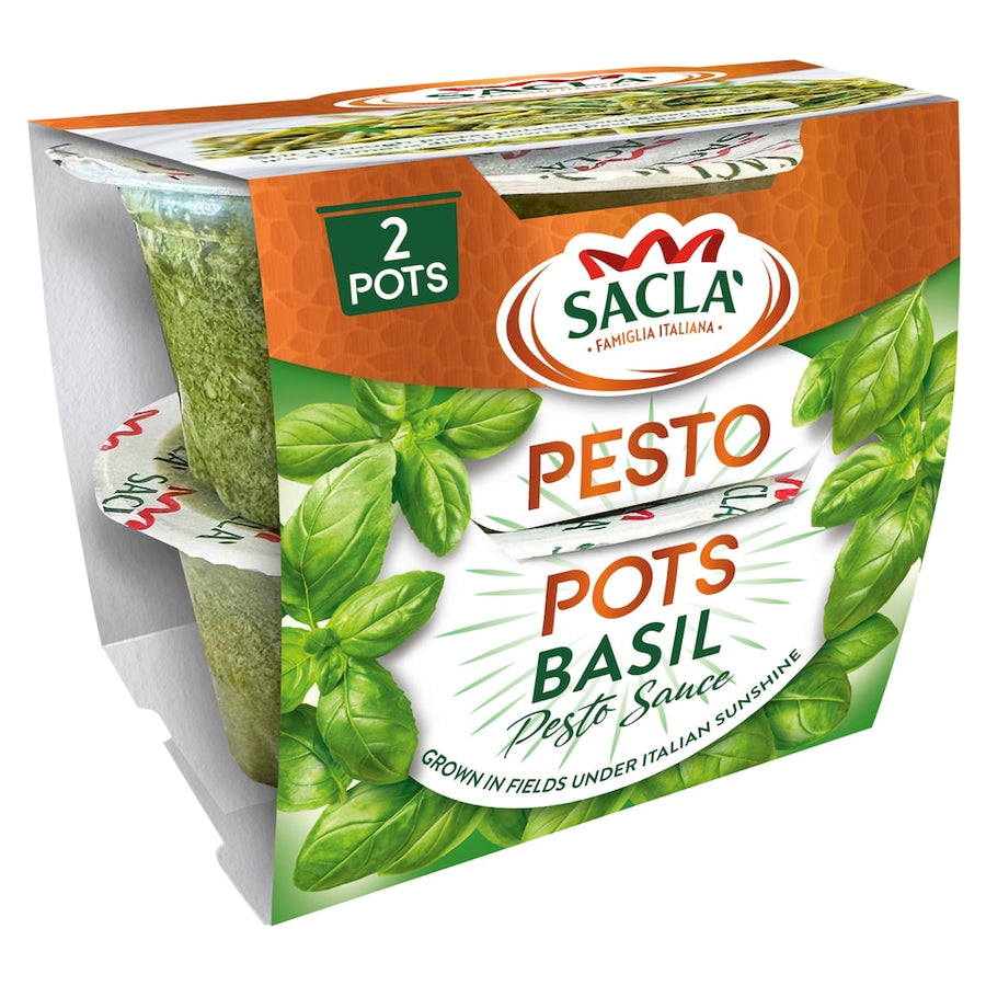 Sacla Basil Pesto Pots 90g