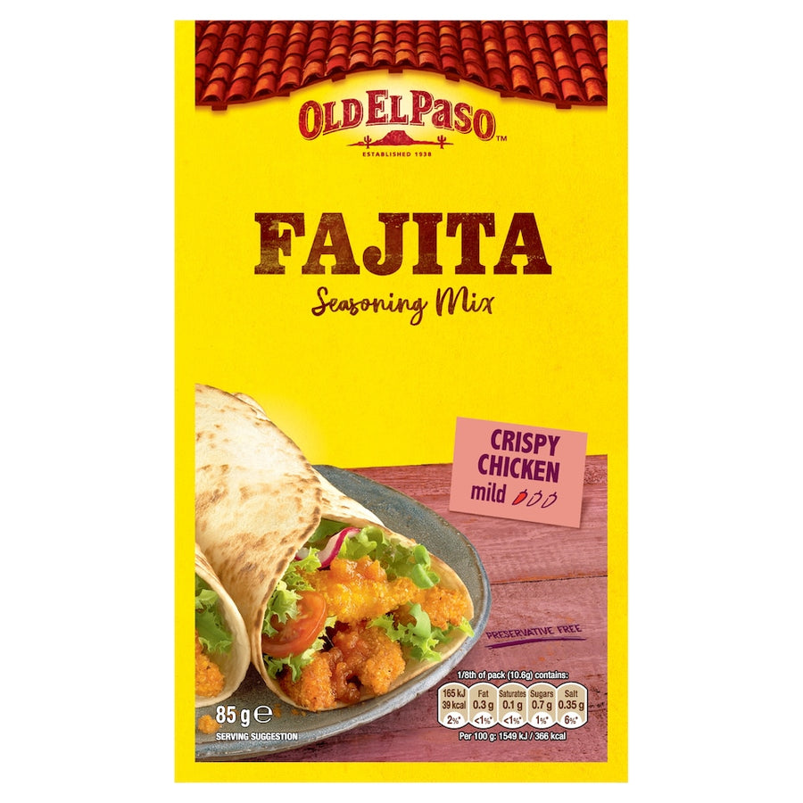 Old El Paso Crispy Chicken Fajita Seasoning Spice Mix 85G