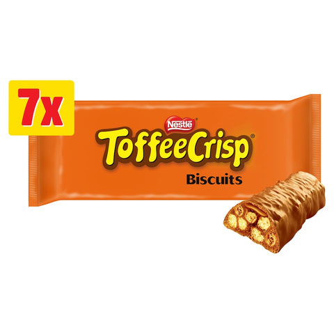 Toffee Crisp Biscuit Bar 7 Pack Multipack 130.9g