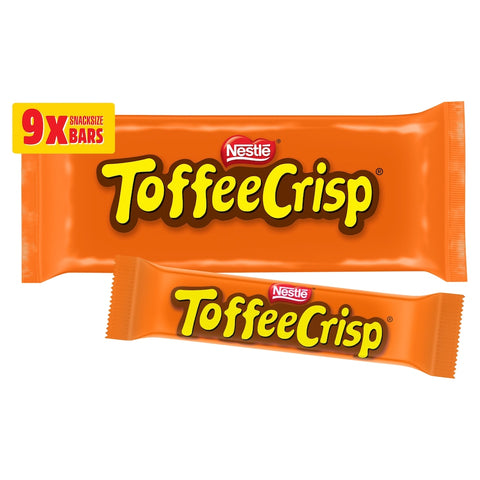 Toffee Crisp Biscuit Bar 9 Pack Multipack 279g