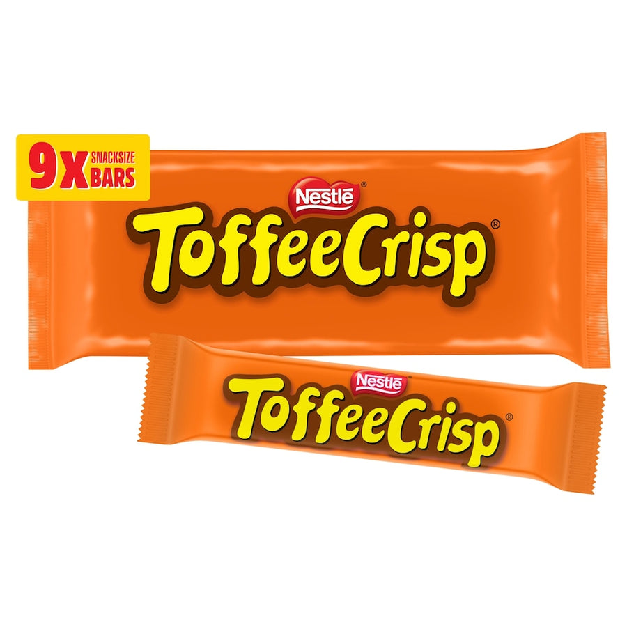 Toffee Crisp Biscuit Bar 9 Pack Multipack 279g