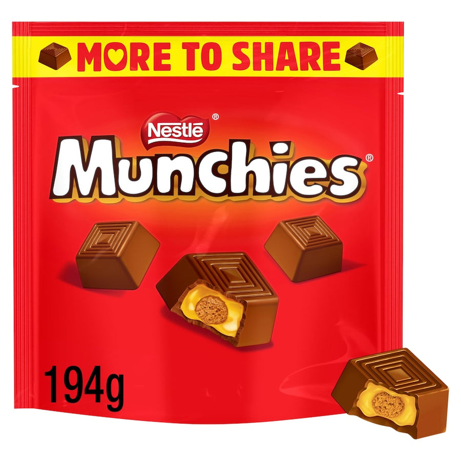 Munchies Milk Chocolate Share Bag 194G