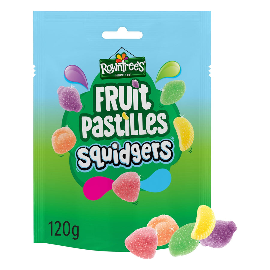 Rowntree's Fruit Pastilles Squidgers Sweets Sharing Bags 120g
