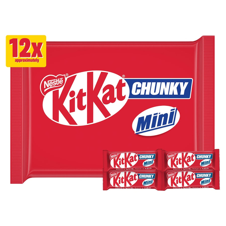 KitKat Chunky Mini Milk Chocolate Bars 12 Pack Multipack 194g