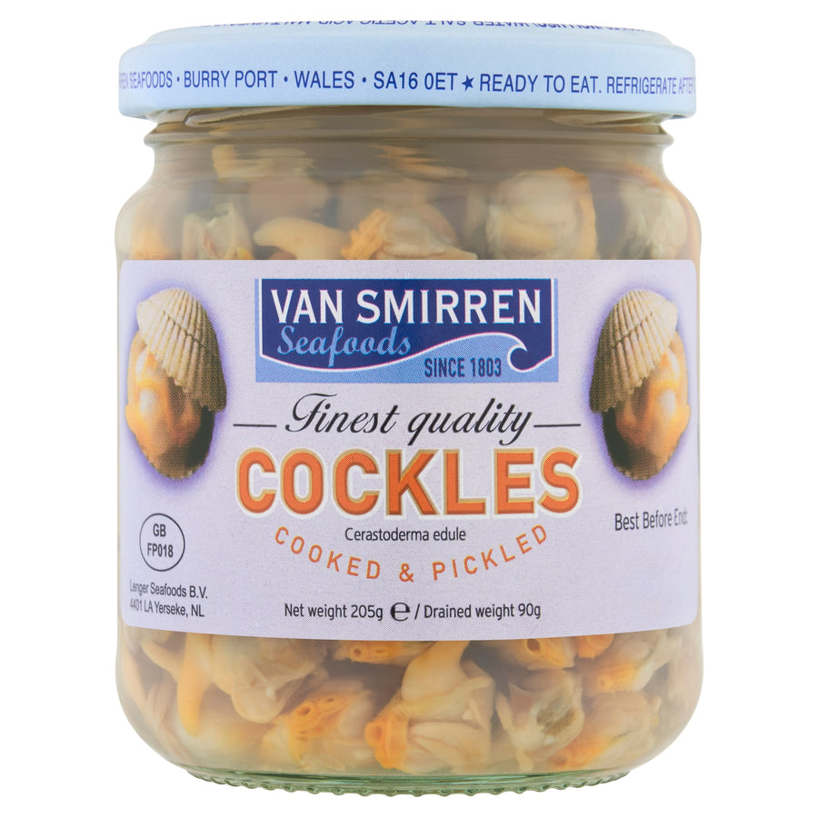 Van Smirren Seafoods Cooked & Pickled Cockles 205g