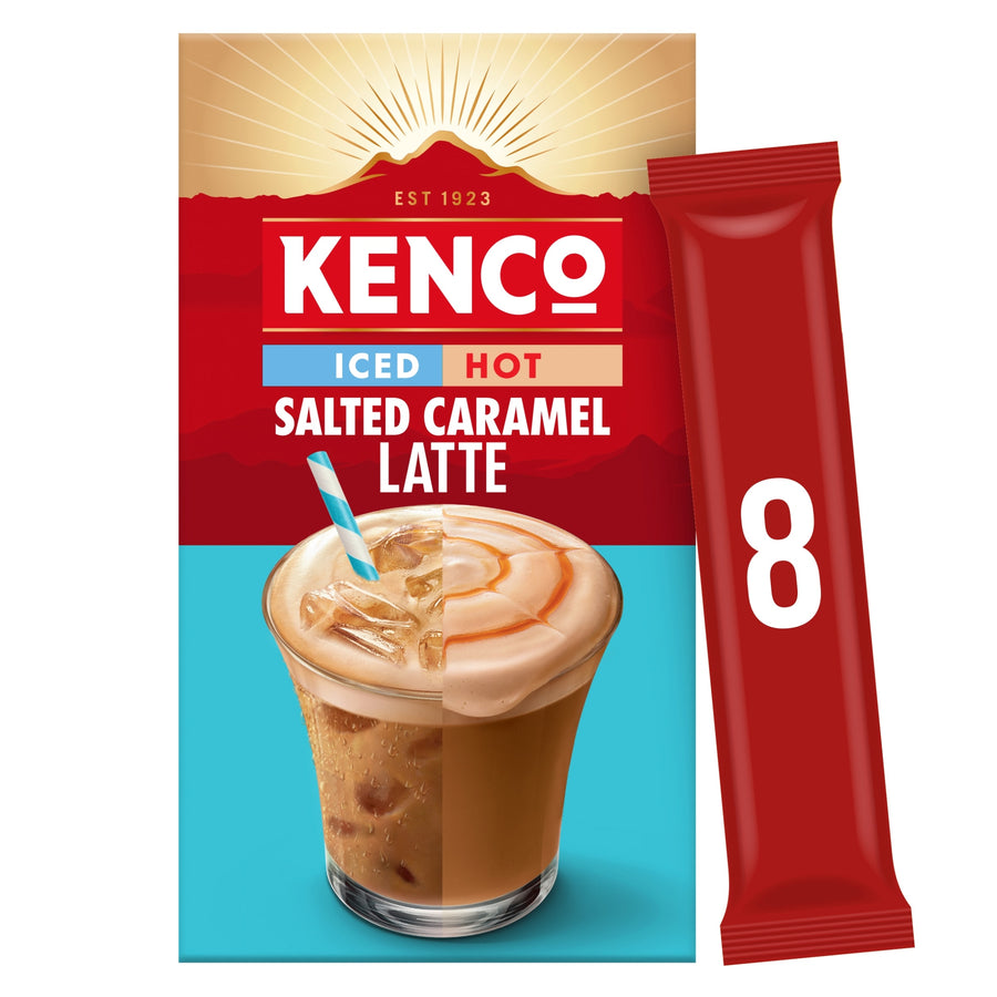 Kenco Iced Or Hot Salted Caramel Latte 8 X 20.3G