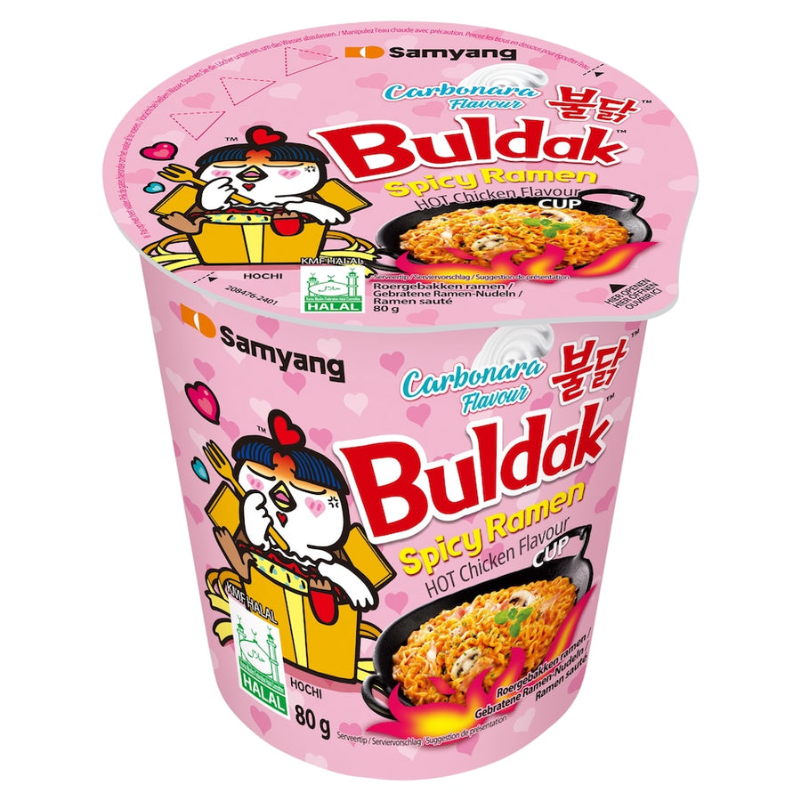 Samyang Buldak Spicy Ramen Hot Chicken & Carbonara Flavor 80g