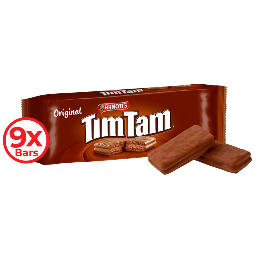 Tim Tam Original Chocolatey Biscuit Bars 9 Pieces 163g