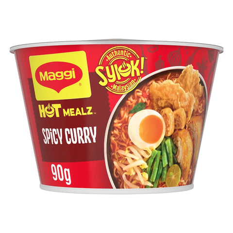 Maggi Hot Mealz Spicy Curry Flavour Noodles 90g