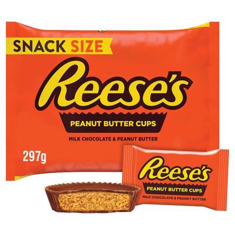 Reese's Milk Chocolate Peanut Butter Cups Snack Size Multipack 297g
