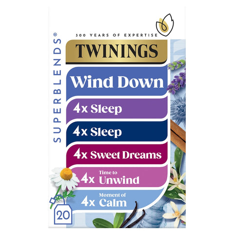 Twinings Superblends Wind Down Collection 20 Tea Bags 33.3g