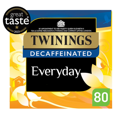 Twinings Decaffeinated Everyday Tea Bags 80 Pack 250g