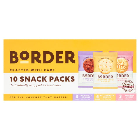 Border Assorted Biscuits Snack Packs 10 Pack 260g