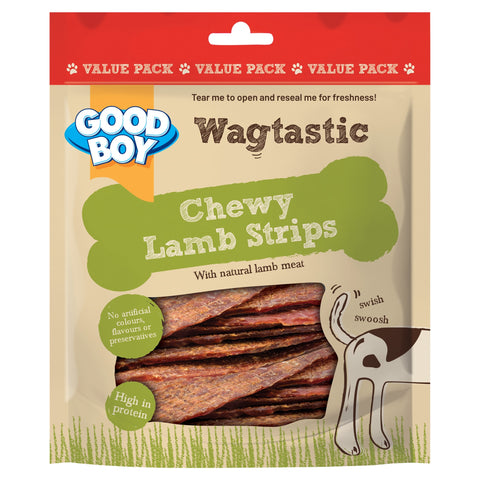 Good Boy Wagtastic Lamb Strips Dog Treats 300g