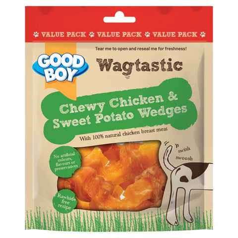 Good Boy Wagtastic Chicken & Sweet Potato Dog Treats 300g