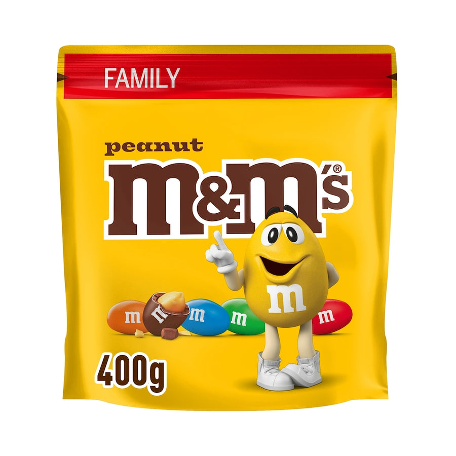 M&M's Peanut Milk Chocolate Family Pouch 400g